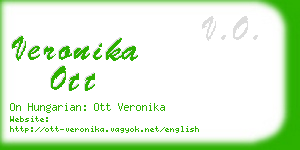 veronika ott business card